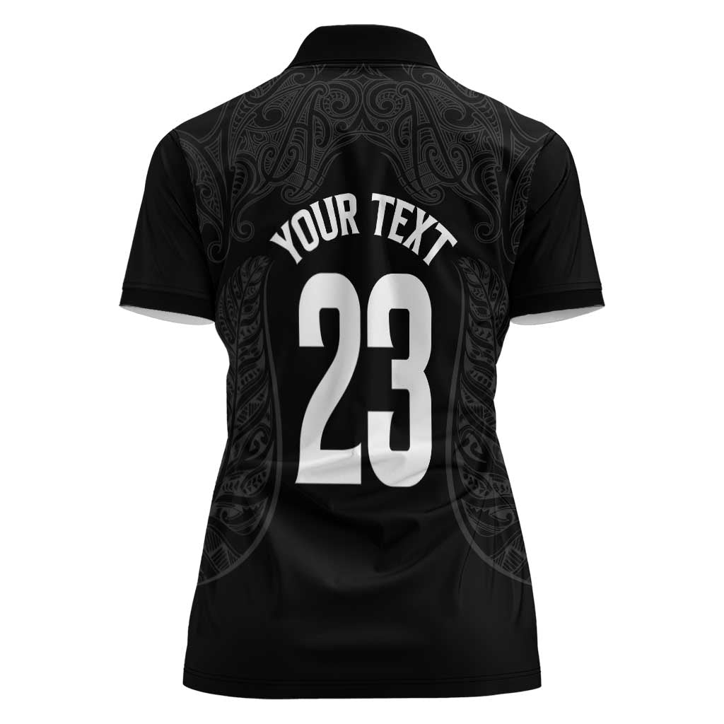 New Zealand Basketball Ta Moko Tribal Custom Women Polo Shirt