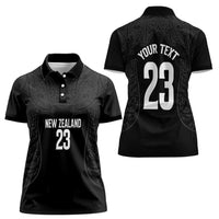 New Zealand Basketball Ta Moko Tribal Custom Women Polo Shirt