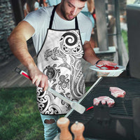 New Zealand Sea Animals with Maori Tribal Tattoo Apron White Color