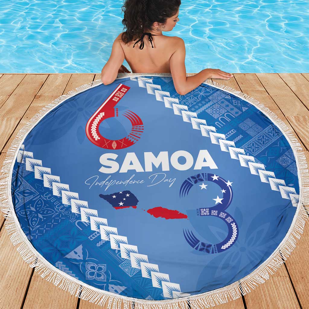 Samoa Independence Day Beach Blanket Anniversary 63th-Siapo Art