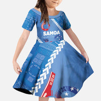 Samoa Independence Day Family Matching Off Shoulder Maxi Dress and Hawaiian Shirt Anniversary 63th-Siapo Art