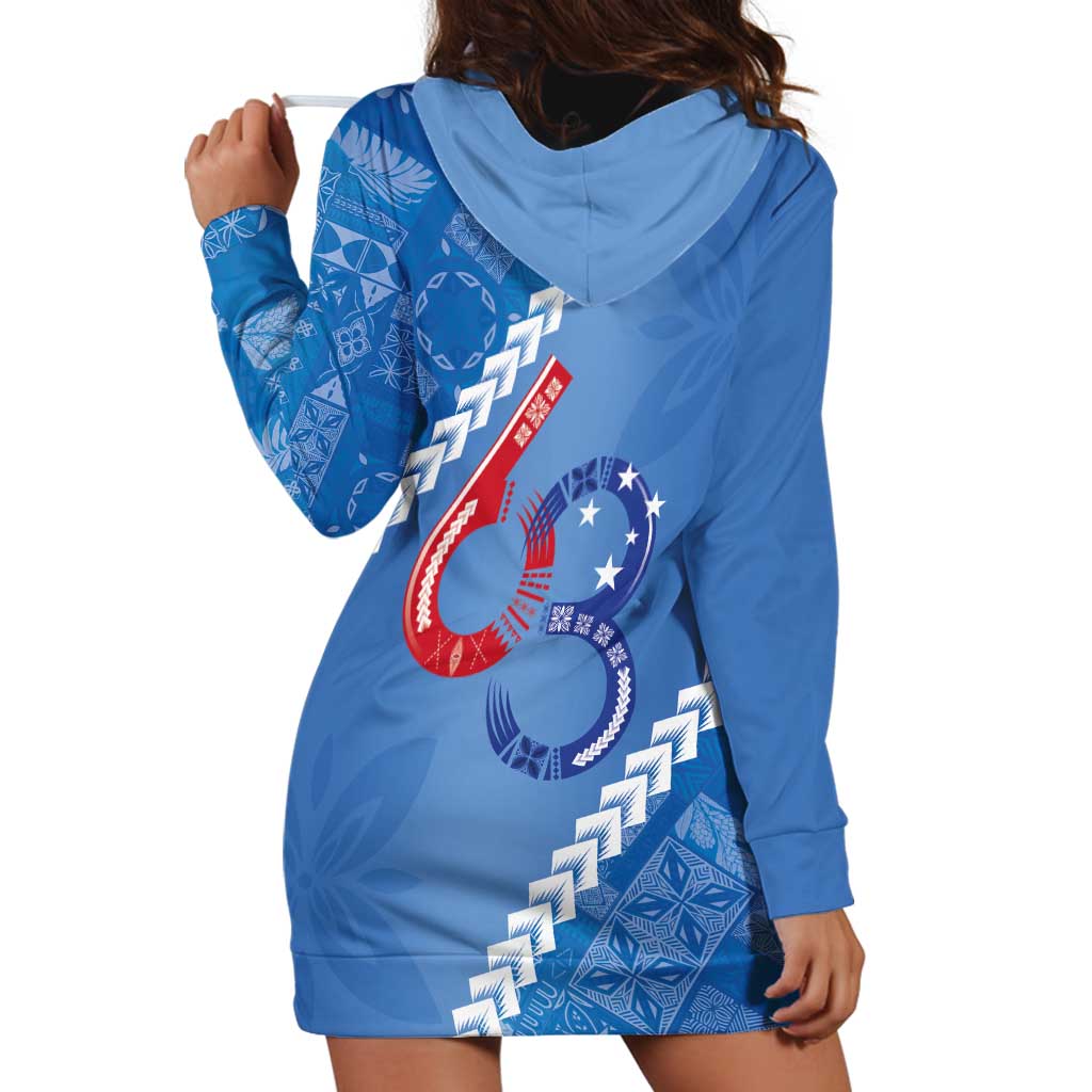 Samoa Independence Day Hoodie Dress Anniversary 63th-Siapo Art LT03 - Polynesian Pride