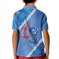 Samoa Independence Day Kid Polo Shirt Anniversary 63th-Siapo Art LT03 - Polynesian Pride