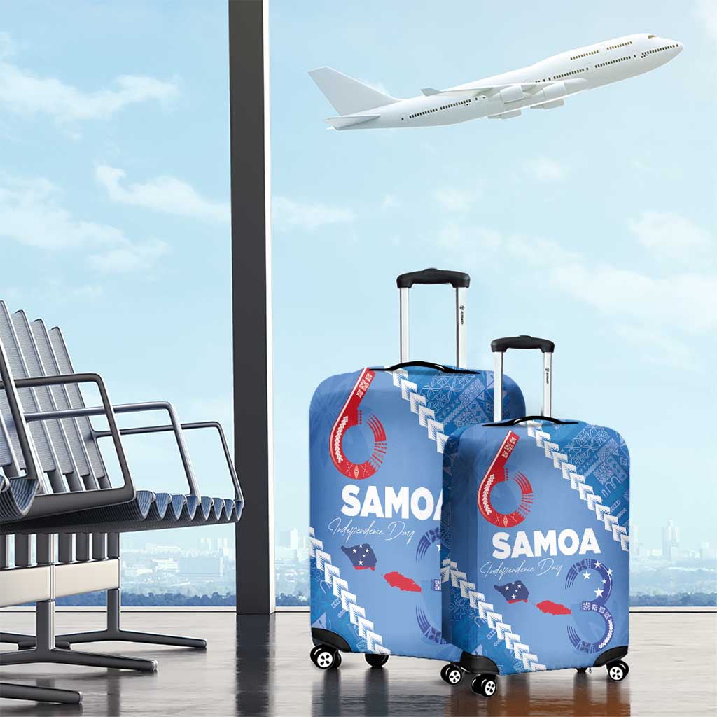 Samoa Independence Day Luggage Cover Anniversary 63th-Siapo Art LT03 - Polynesian Pride