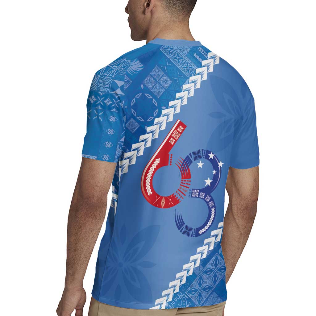 Samoa Independence Day Rugby Jersey Anniversary 63th-Siapo Art
