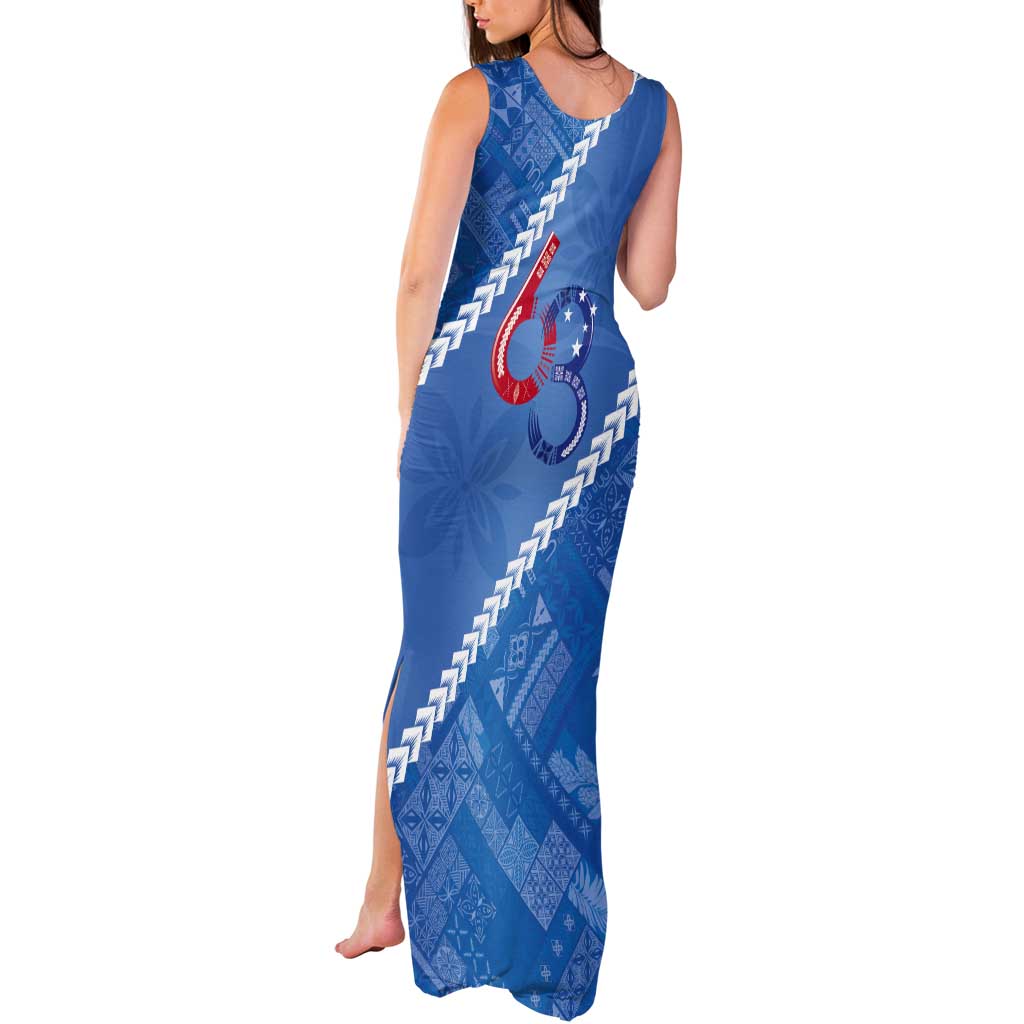 Samoa Independence Day Tank Maxi Dress Anniversary 63th-Siapo Art