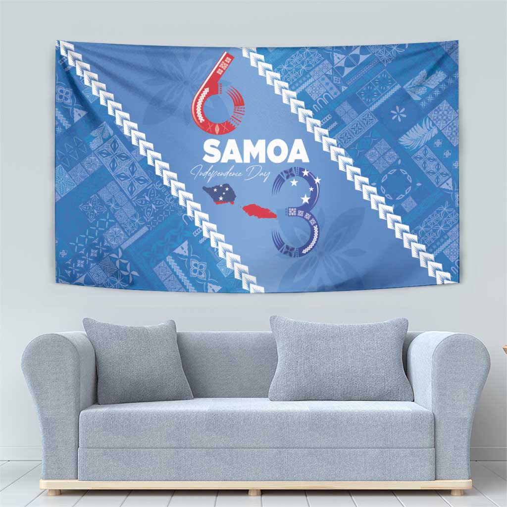 Samoa Independence Day Tapestry Anniversary 63th-Siapo Art LT03 - Polynesian Pride