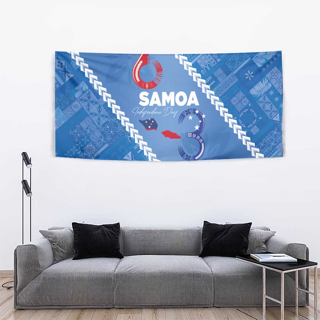 Samoa Independence Day Tapestry Anniversary 63th-Siapo Art LT03 - Polynesian Pride