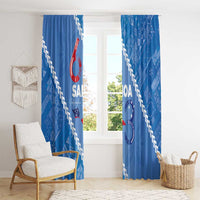 Samoa Independence Day Window Curtain Anniversary 63th-Siapo Art