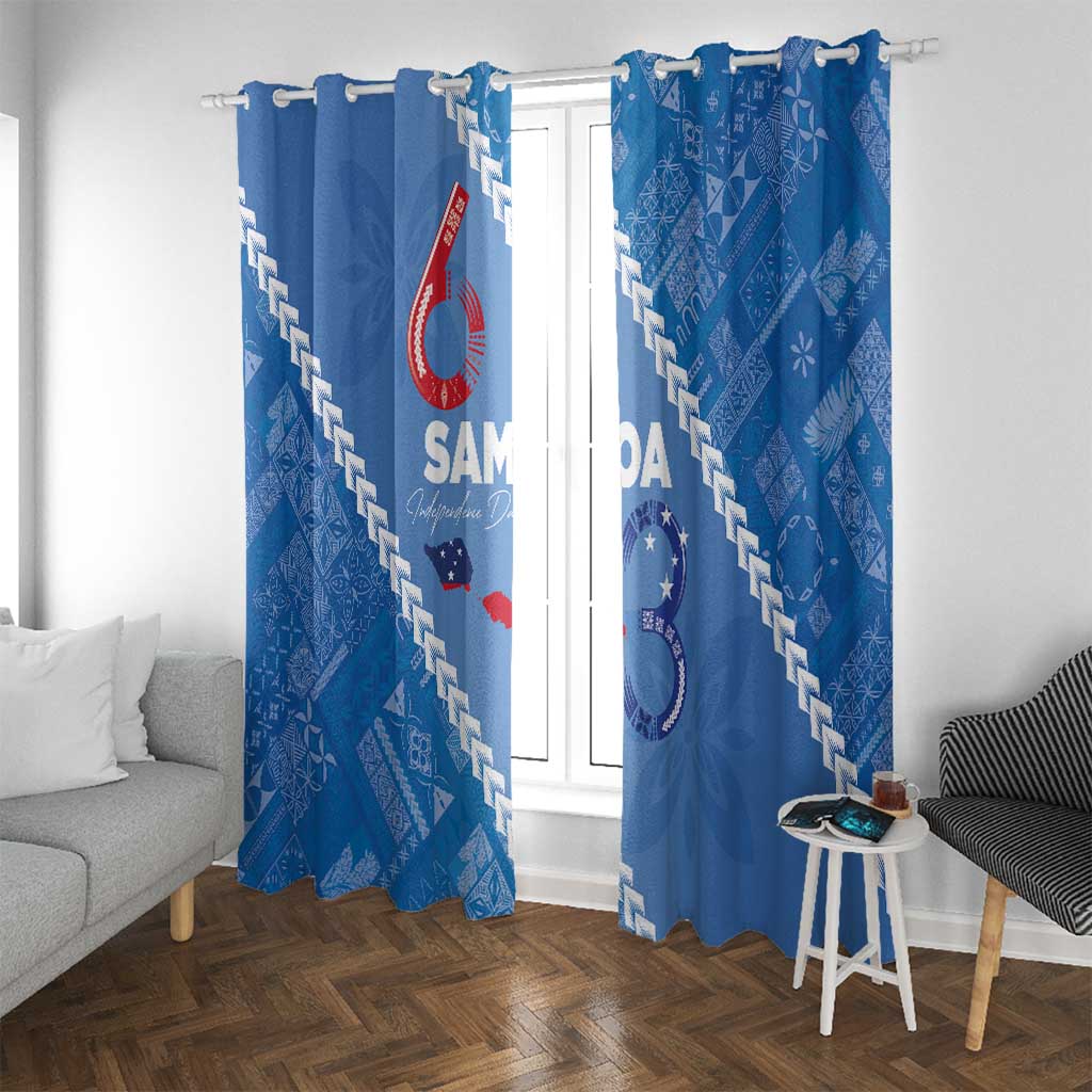 Samoa Independence Day Window Curtain Anniversary 63th-Siapo Art