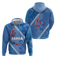 Samoa Independence Day Zip Hoodie Anniversary 63th-Siapo Art LT03 - Polynesian Pride