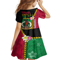 Vanuatu Nakamal and Plumeria Flowers Family Matching Short Sleeve Bodycon Dress and Hawaiian Shirt Polynesian Pattern