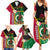Vanuatu Nakamal and Plumeria Flowers Family Matching Summer Maxi Dress and Hawaiian Shirt Polynesian Pattern