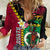Vanuatu Nakamal and Plumeria Flowers Women Casual Shirt Polynesian Pattern