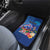Fiji Bula Car Mats Tropical Plants with Palm Tree and Iguana Colorful