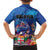 Fiji Bula Kid Hawaiian Shirt Tropical Plants with Palm Tree and Iguana Colorful