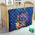 Fiji Bula Quilt Tropical Plants with Palm Tree and Iguana Colorful