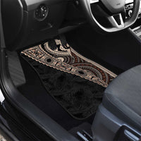 Fiji Traditional Masi Car Mats Tapa Art Palm Leaves Pattern