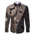 Fiji Traditional Masi Family Matching Puletasi and Hawaiian Shirt Tapa Art Palm Leaves Pattern
