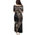 Fiji Traditional Masi Family Matching Puletasi and Hawaiian Shirt Tapa Art Palm Leaves Pattern