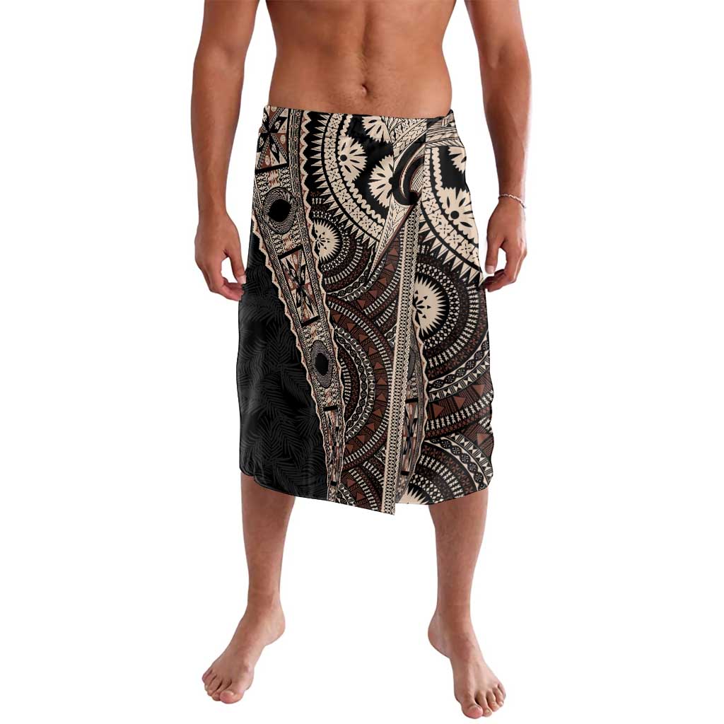 Fiji Traditional Masi Lavalava Tapa Art Palm Leaves Pattern
