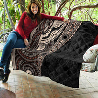 Fiji Traditional Masi Quilt Tapa Art Palm Leaves Pattern