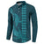 Aloha Hawaii Whale Kakau and Polynesian Tattoo Button Sweatshirt Turquoise Color