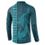 Aloha Hawaii Whale Kakau and Polynesian Tattoo Button Sweatshirt Turquoise Color