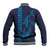 Aloha Hawaii Whale Kakau and Polynesian Tattoo Baseball Jacket Dark Navy Color
