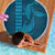 Aloha Hawaii Whale Kakau and Polynesian Tattoo Beach Blanket Light Blue Color