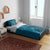 Aloha Hawaii Whale Kakau and Polynesian Tattoo Bedding Set Light Blue Color