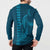 Aloha Hawaii Whale Kakau and Polynesian Tattoo Button Sweatshirt Light Blue Color
