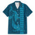Aloha Hawaii Whale Kakau and Polynesian Tattoo Family Matching Mermaid Dress and Hawaiian Shirt Light Blue Color