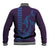 Aloha Hawaii Whale Kakau and Polynesian Tattoo Baseball Jacket Purple Color