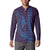 Aloha Hawaii Whale Kakau and Polynesian Tattoo Button Sweatshirt Purple Color