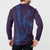 Aloha Hawaii Whale Kakau and Polynesian Tattoo Button Sweatshirt Purple Color