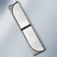 Rugby Fiji Auto Sun Shade Fijian Masi Tribal Sporty Style White Color - Polynesian Pride