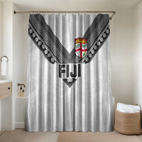 Rugby Fiji Bathroom Set Fijian Masi Tribal Sporty Style White Color - Polynesian Pride