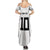 Custom Rugby Fiji Family Matching Summer Maxi Dress and Hawaiian Shirt Fijian Masi Tribal Sporty Style White Color - Polynesian Pride