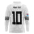 Custom Rugby Fiji Long Sleeve Polo Shirt Fijian Masi Tribal Sporty Style White Color - Polynesian Pride