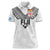 Custom Rugby Fiji Women Polo Shirt Fijian Masi Tribal Sporty Style White Color - Polynesian Pride