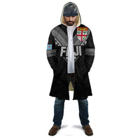 Custom Rugby Fiji Cloak Fijian Masi Tribal Sporty Style Black Color - Polynesian Pride