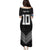 Custom Rugby Fiji Family Matching Puletasi and Hawaiian Shirt Fijian Masi Tribal Sporty Style Black Color - Polynesian Pride