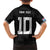 Custom Rugby Fiji Kid Hawaiian Shirt Fijian Masi Tribal Sporty Style Black Color - Polynesian Pride