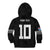 Custom Rugby Fiji Kid Hoodie Fijian Masi Tribal Sporty Style Black Color - Polynesian Pride