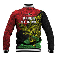 Papua New Guinea Southern Highlands Province Baseball Jacket PNG Birds Of Paradise Polynesian Arty Style LT03 - Polynesian Pride