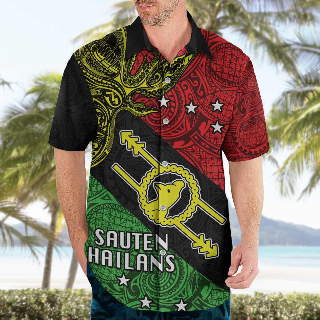 Papua New Guinea Southern Highlands Province Hawaiian Shirt PNG Birds Of Paradise Polynesian Arty Style LT03 - Polynesian Pride