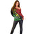 Papua New Guinea Southern Highlands Province Off Shoulder Sweater PNG Birds Of Paradise Polynesian Arty Style LT03 - Polynesian Pride