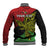 Personalised Papua New Guinea Southern Highlands Province Baseball Jacket PNG Birds Of Paradise Polynesian Arty Style LT03 - Polynesian Pride