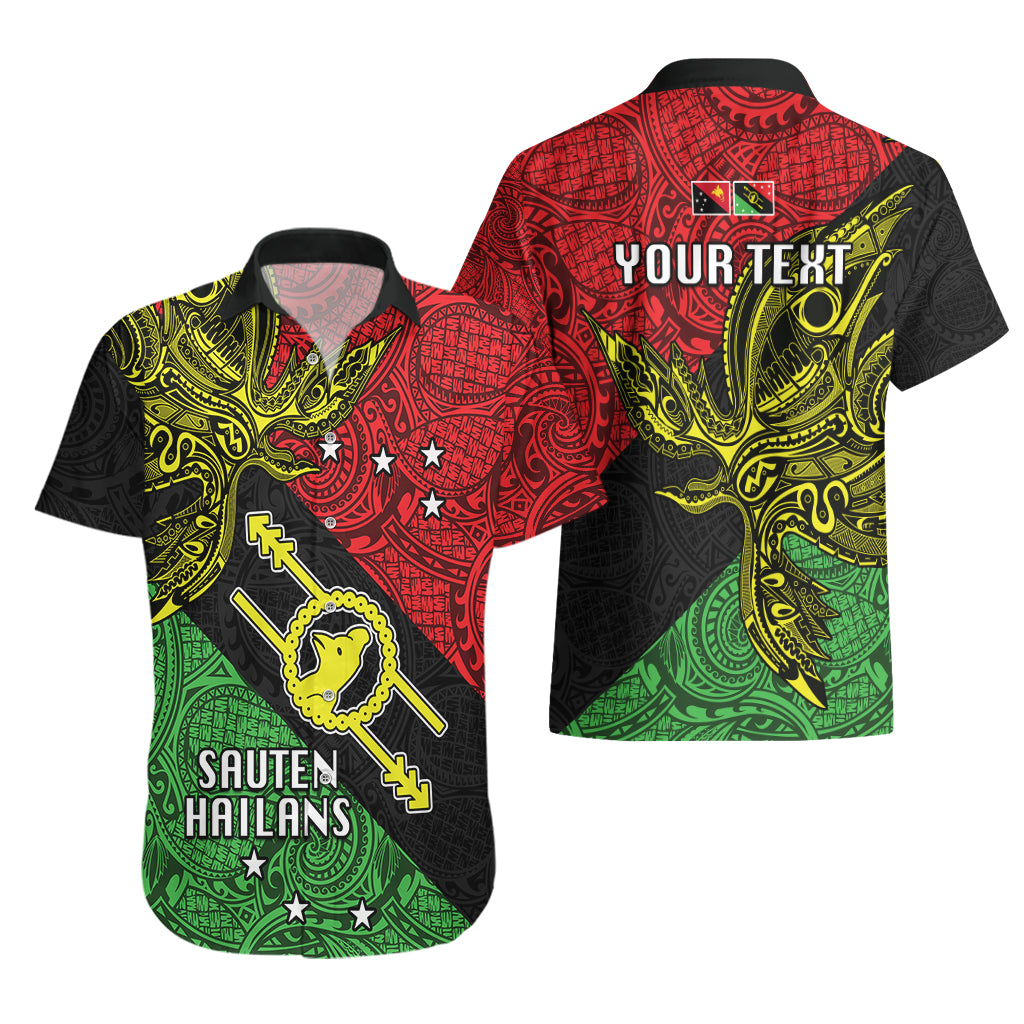 Personalised Papua New Guinea Southern Highlands Province Hawaiian Shirt PNG Birds Of Paradise Polynesian Arty Style LT03 - Polynesian Pride